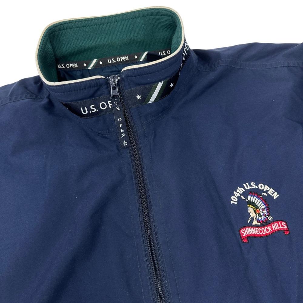 Ashworth Vtg 2004 US OPEN Golf Shinnecock Hills USGA Marshall Lined Jacket Men M